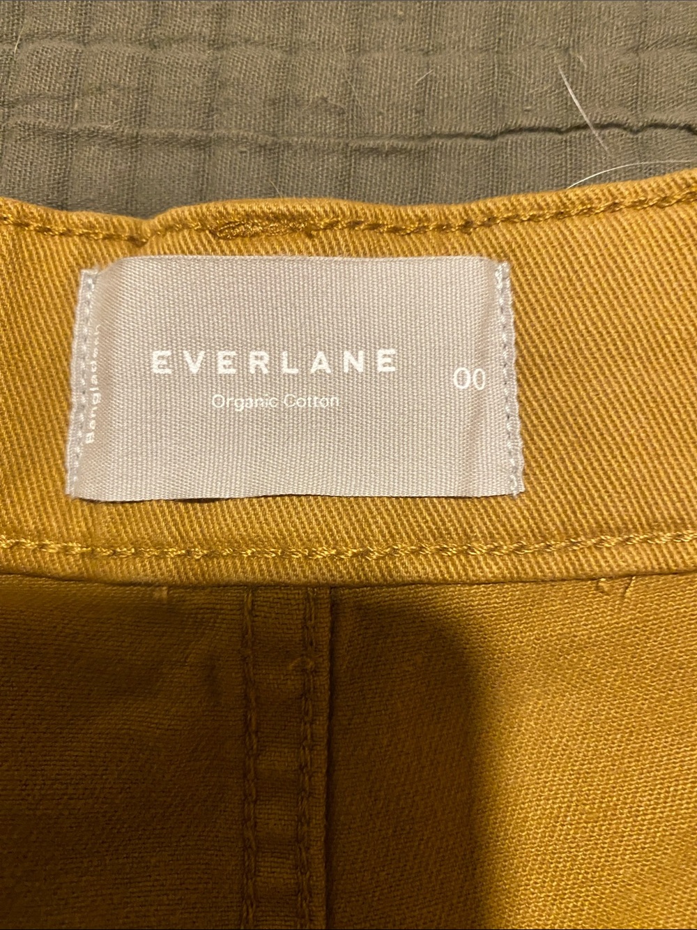Everlane Womens Mustard Yellow Organic Cotton Chinos